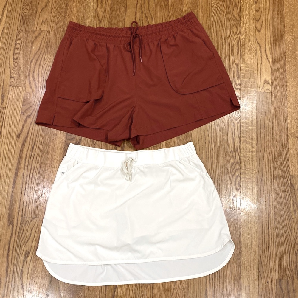 LOT Old Navy STRETCHTECH Shorts/All In Motion Tennis Skirt Lot of 2 XXL